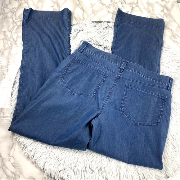 NYDJ Wide Leg Lift/Tuck Denim Pants EUC - Picture 2 of 11
